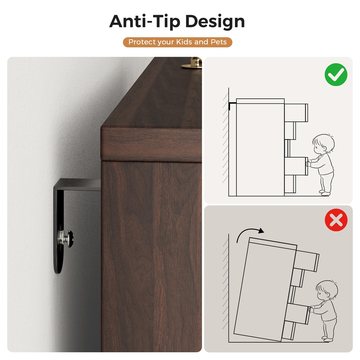 Brown 5 Drawer Dresser U59640