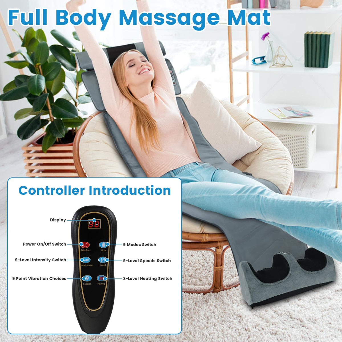 Full Body Massage Mat with Heat U354610