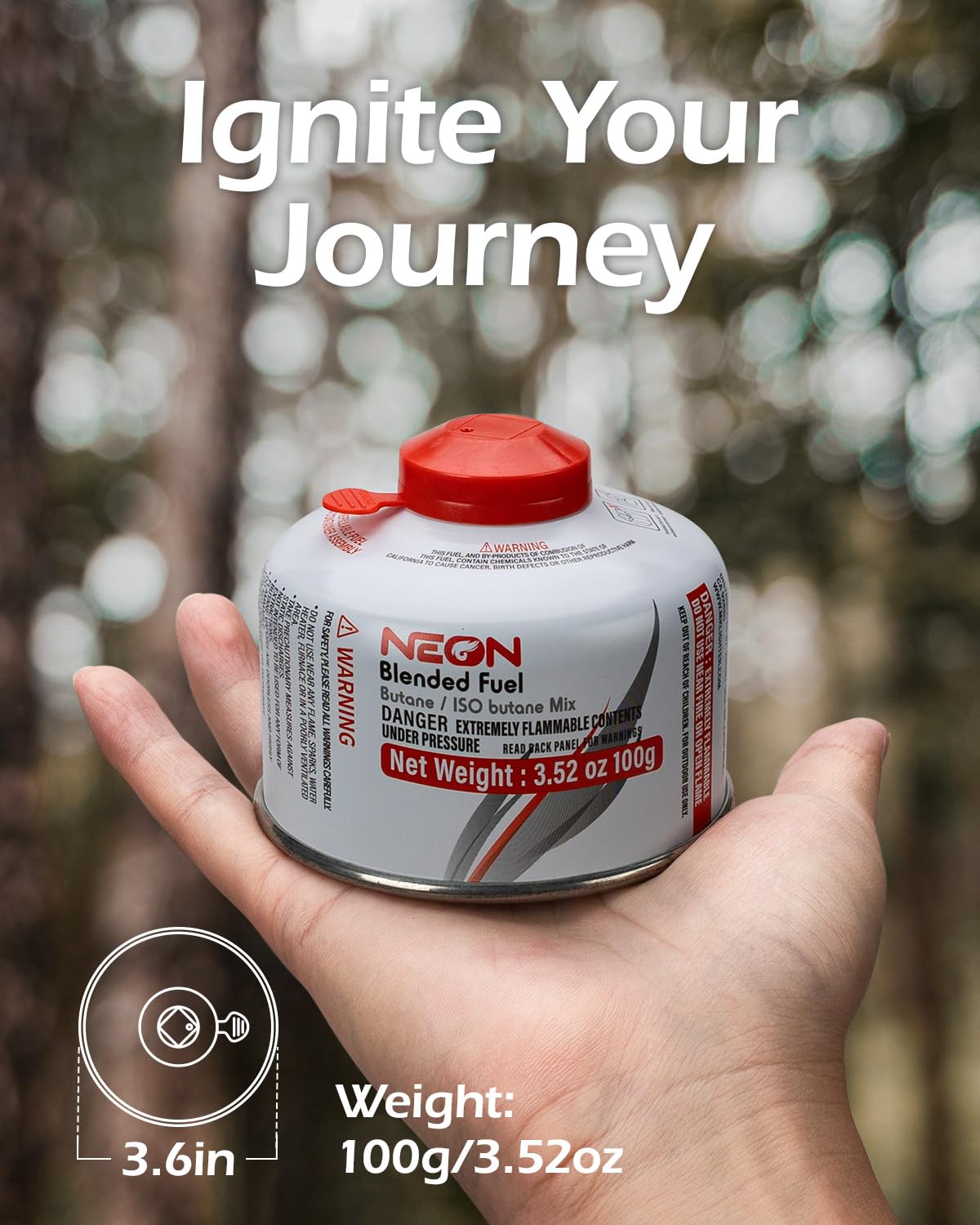 Isobutane Fuel Canister 100g F6590
