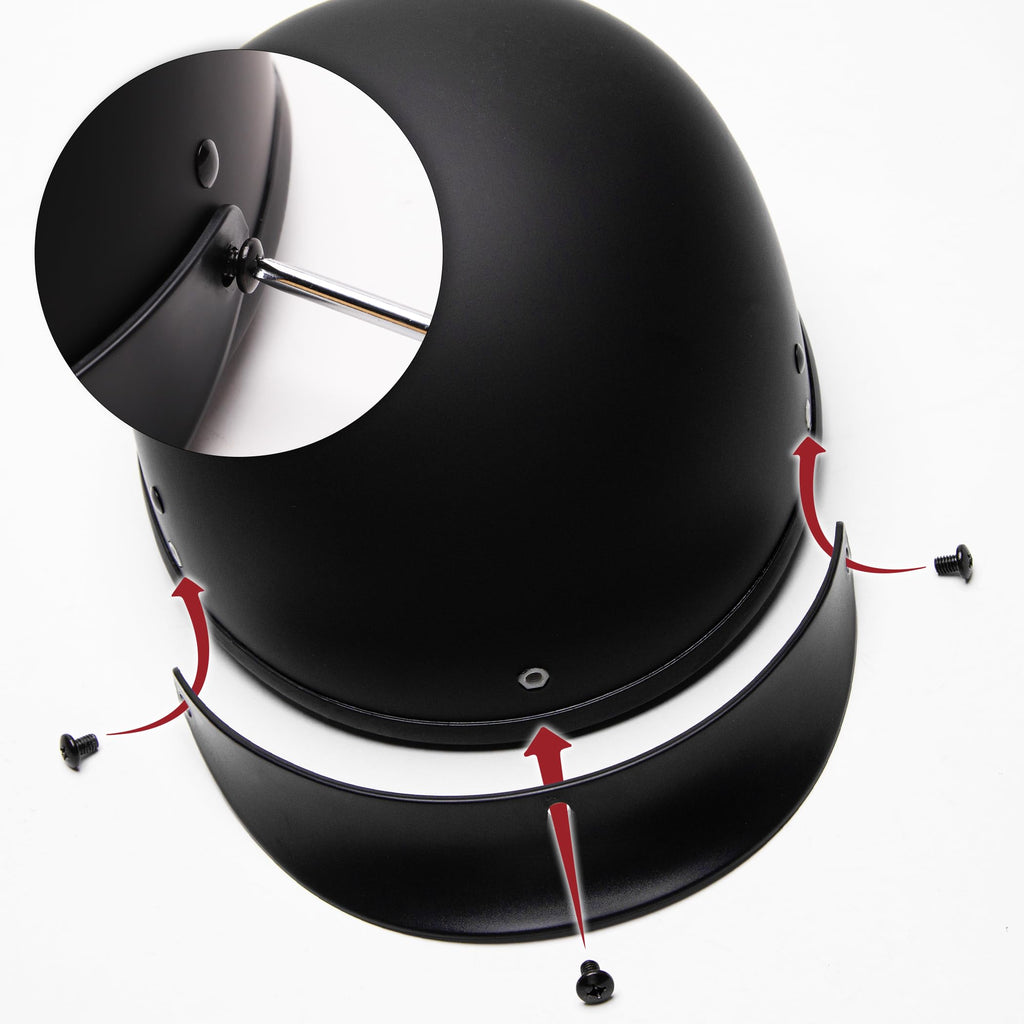 Matte Black Half Helmet XL S782992