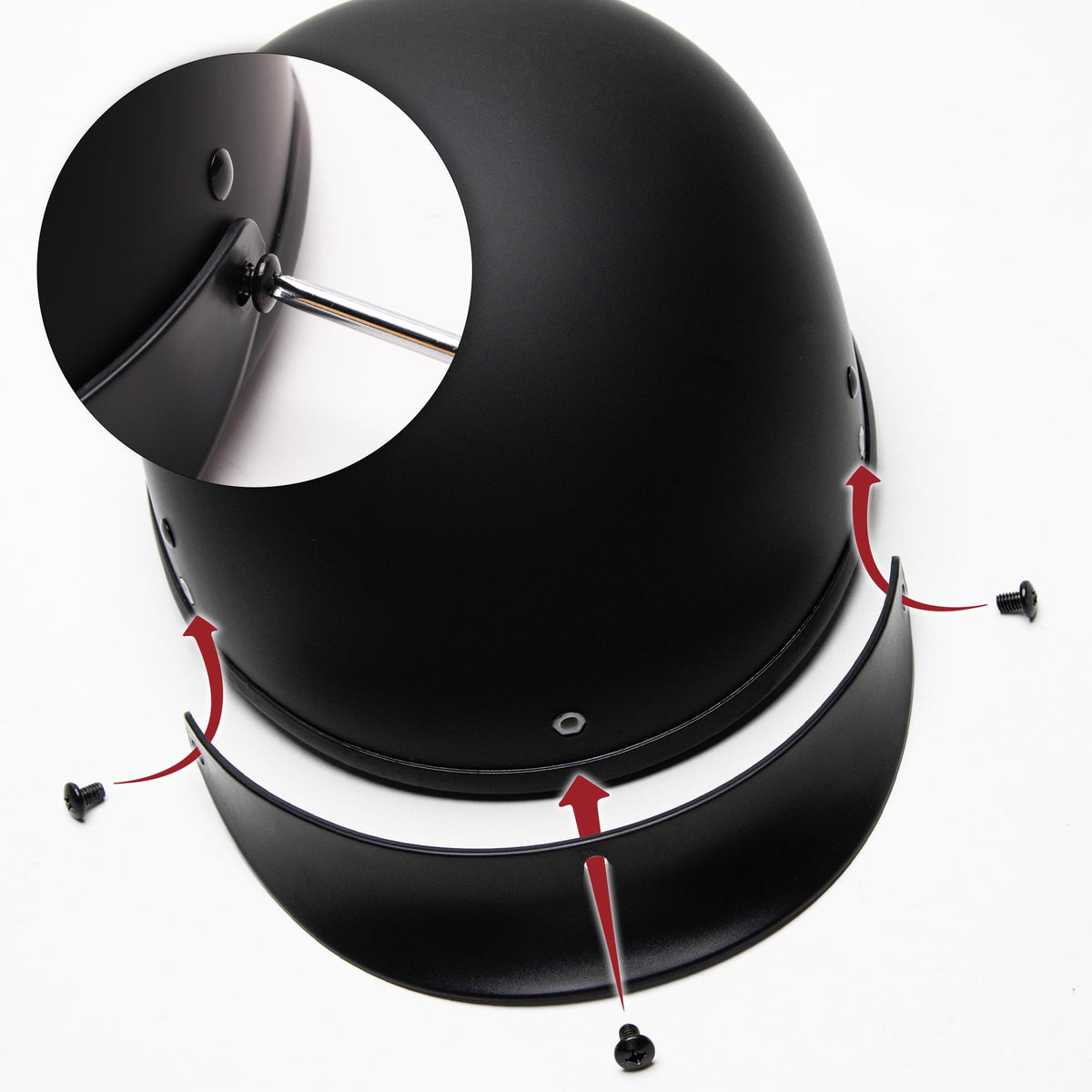 Matte Black Half Helmet XL S782992