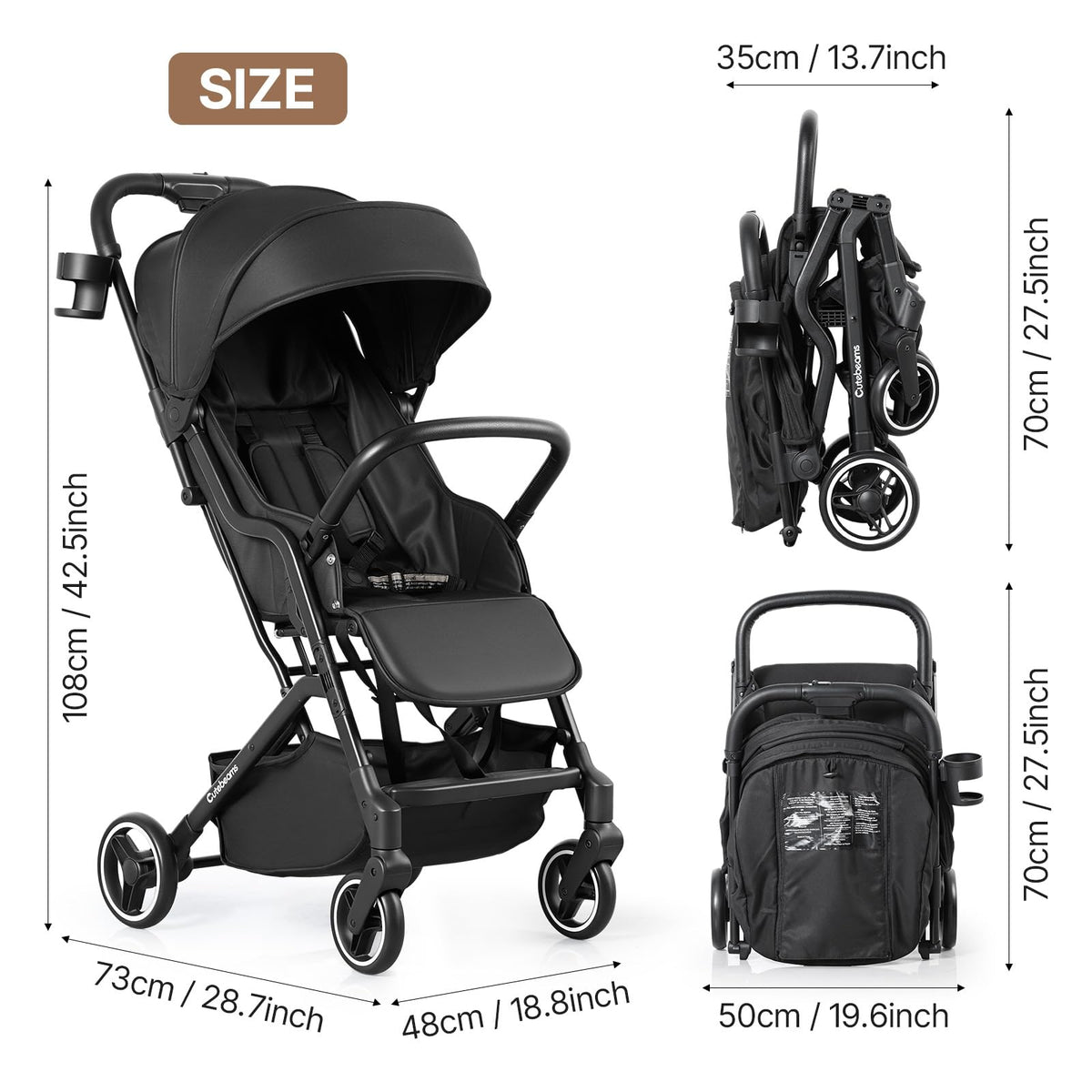 Lightweight Compact Travel Stroller J837