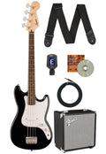 Black Bass Guitar with Amplifier and Cable Z15982