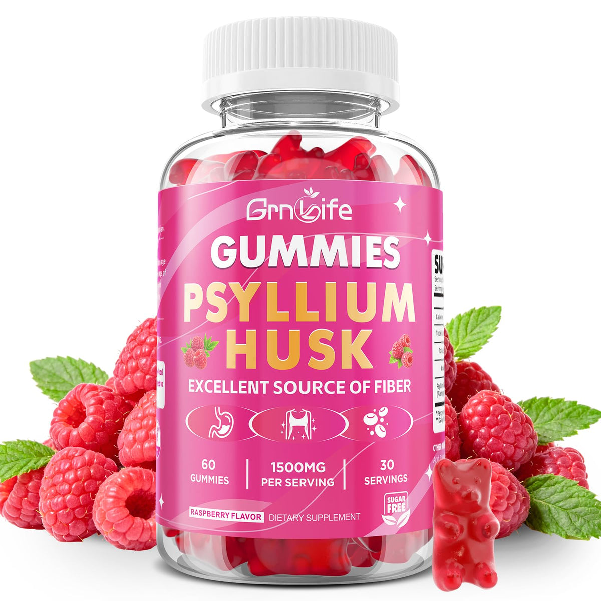 1500mg Psyllium Husk Gummies U768565