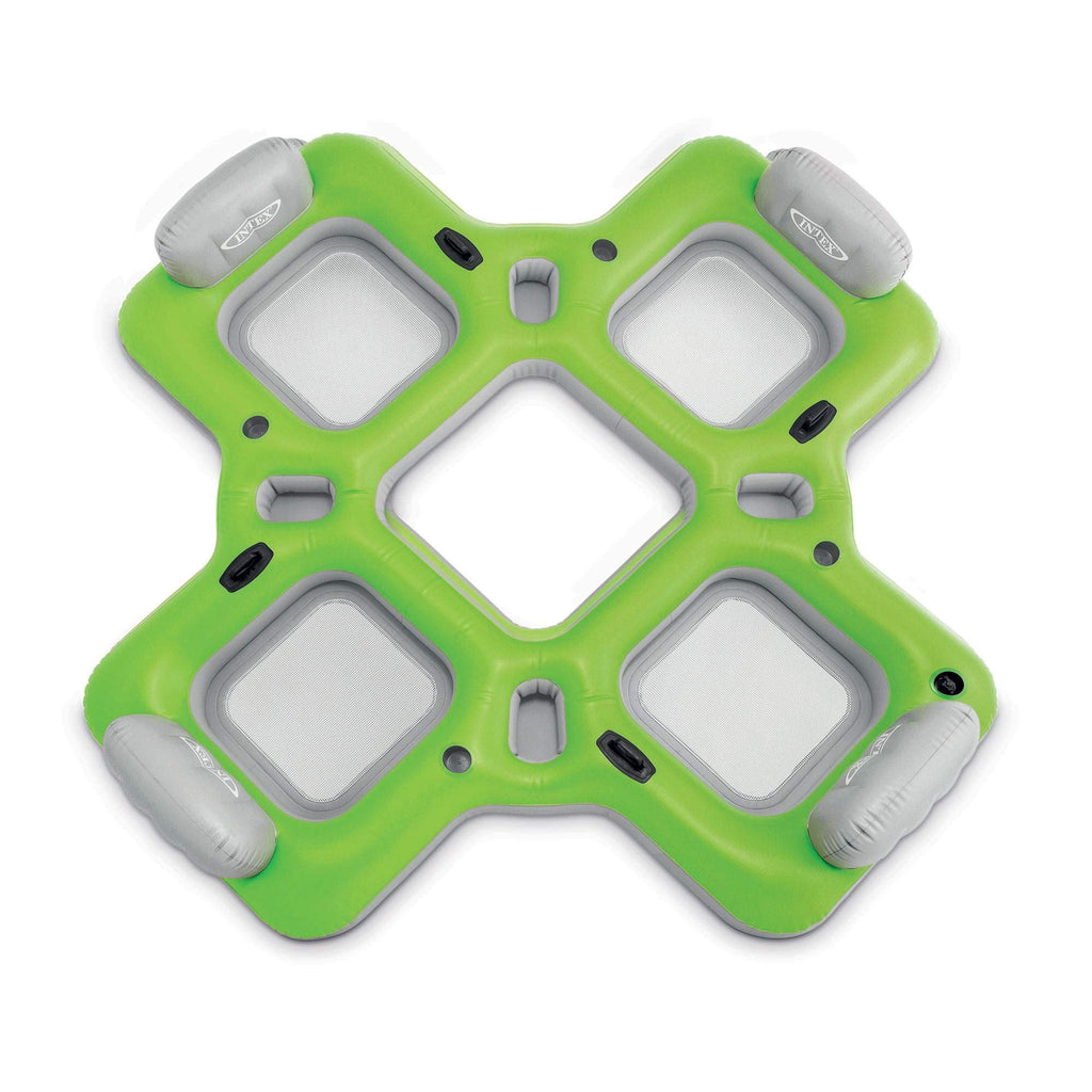 Inflatable 4 Seat PVC Pool Raft Green V27549