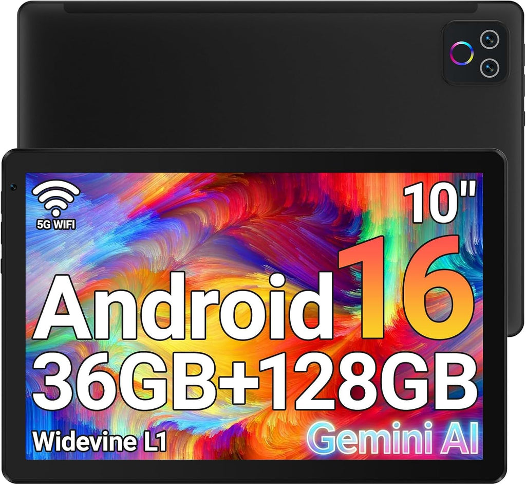 10.1" Android 16 Tablet Octa-core 36GB+128GB Dual Camera Y36472