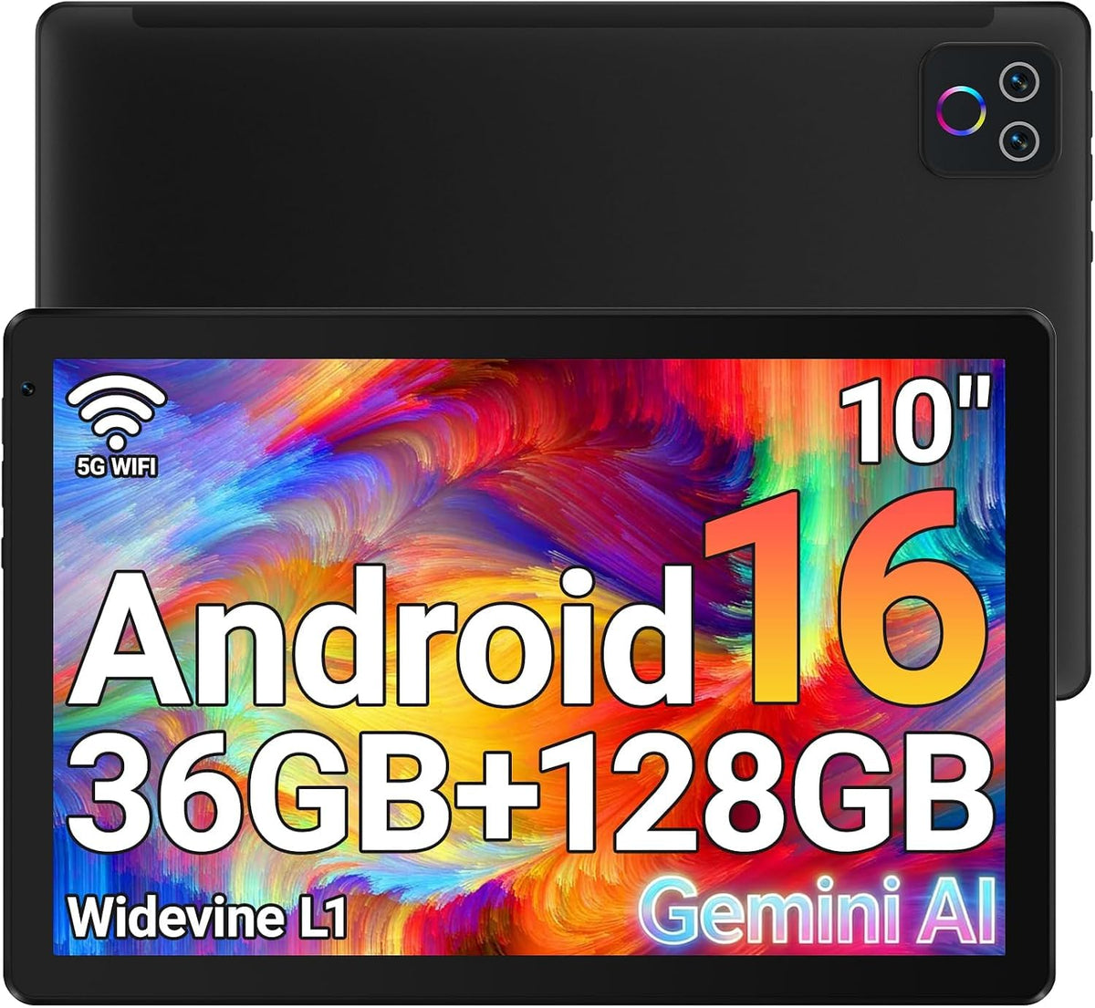 10.1" Android 16 Tablet Octa-core 36GB+128GB Dual Camera Y36472