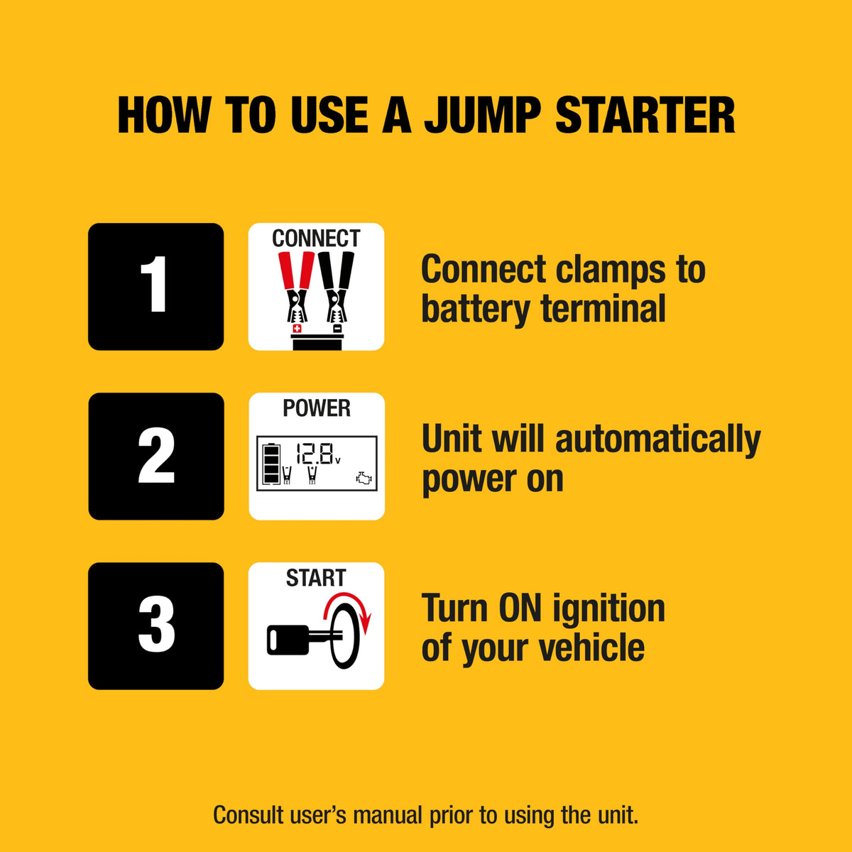 2000 Peak Amp Jump Starter with 120 PSI Air Inflator V573