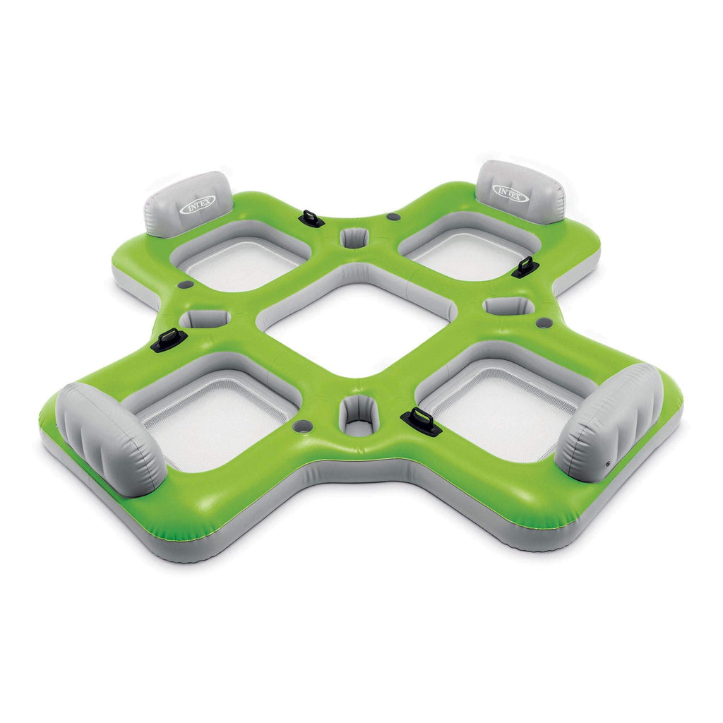 Inflatable 4 Seat PVC Pool Raft Green V27549
