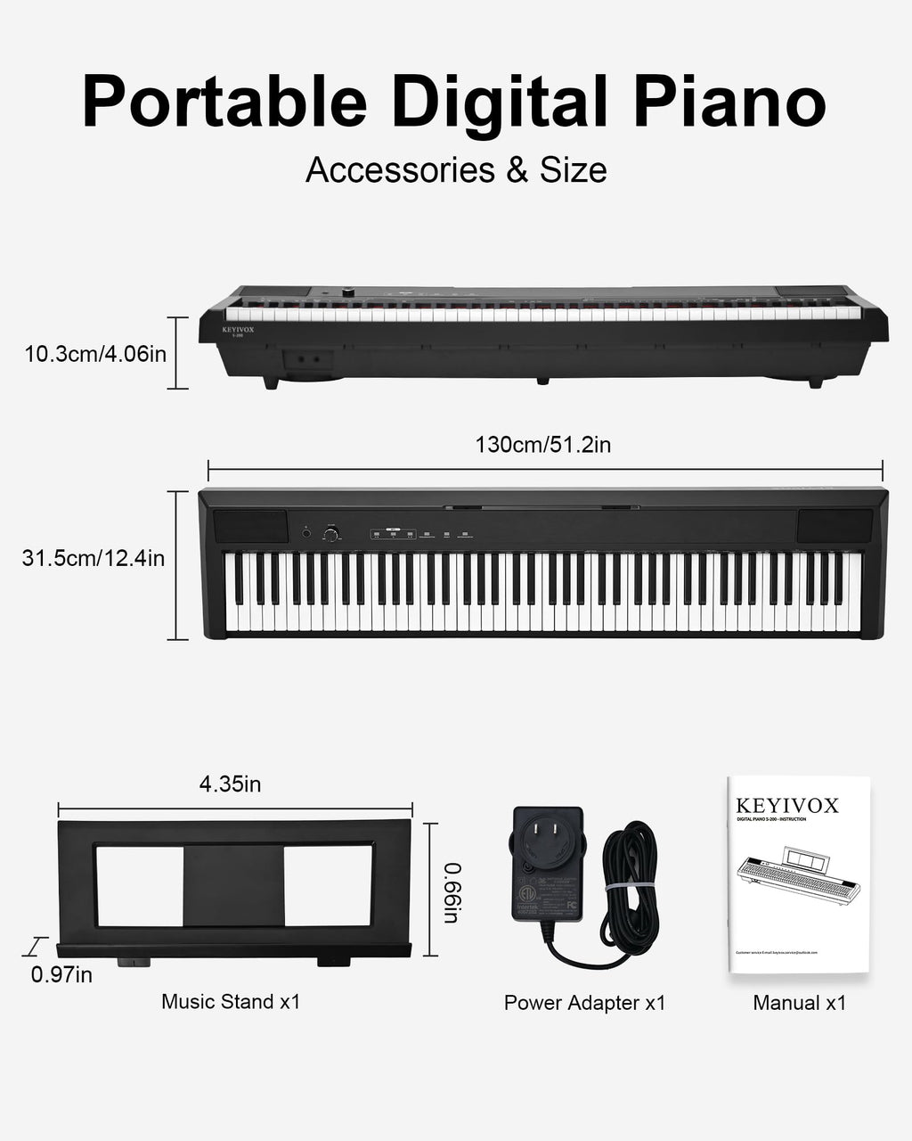 88 Key Weighted Digital Piano X47546