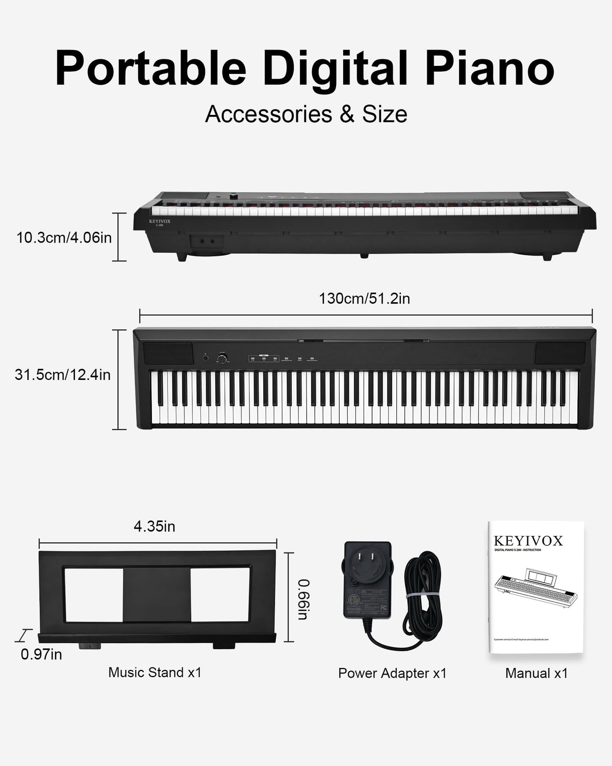88 Key Weighted Digital Piano X47546