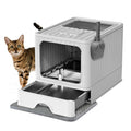 Stainless Steel Cat Litter Box With Lid H468