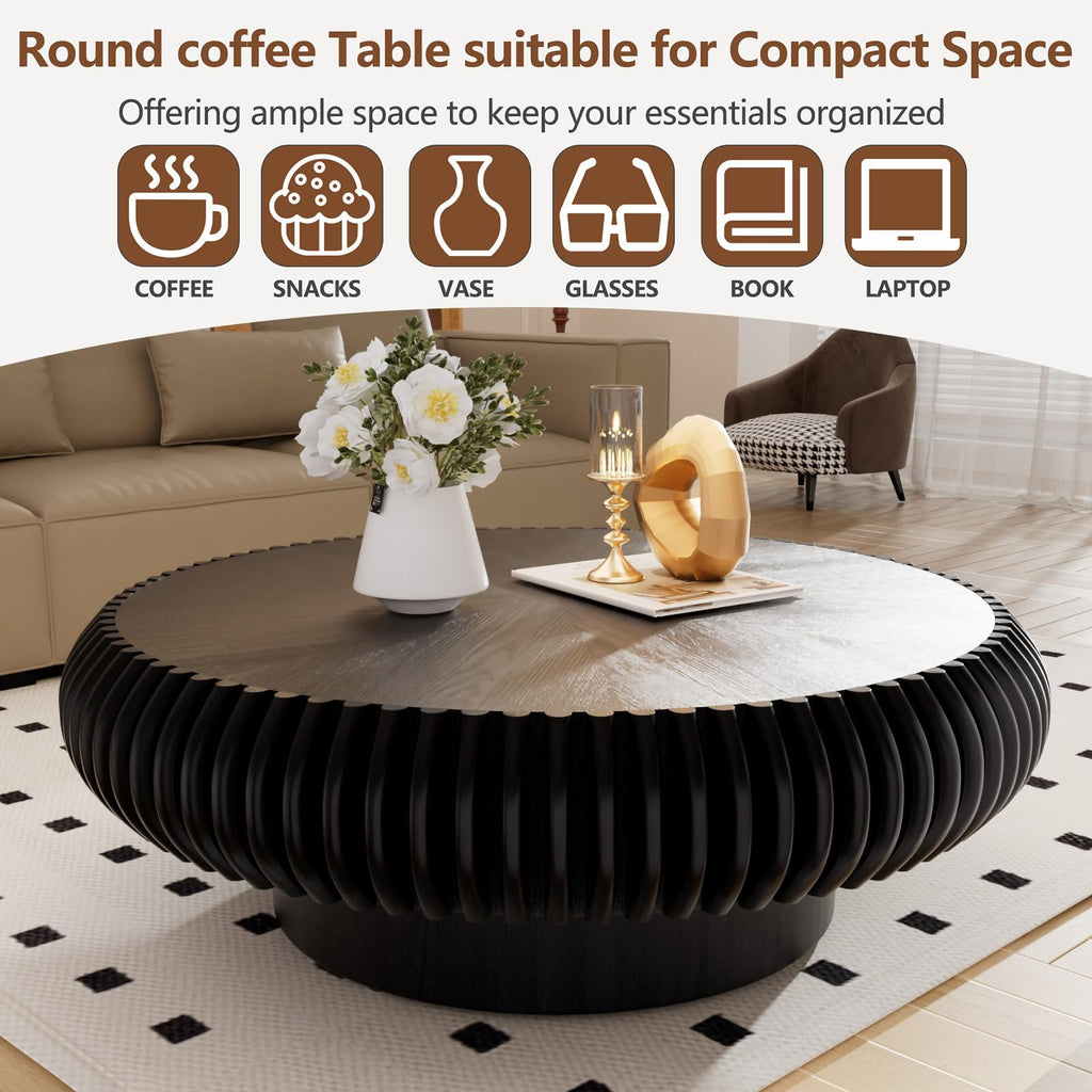 Black Round Coffee Table A84515