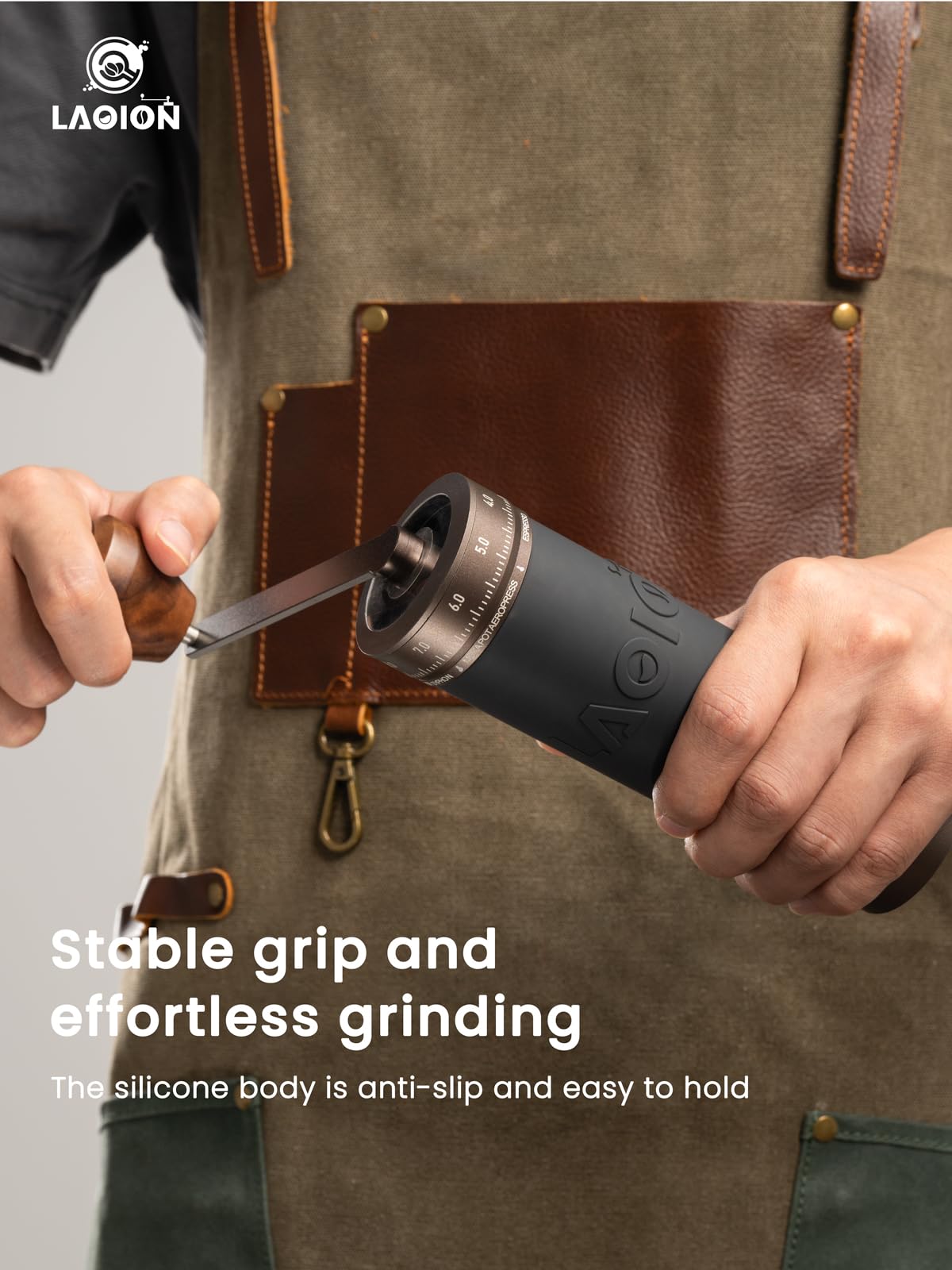 Manual Coffee Grinder with Straight Handle B7952