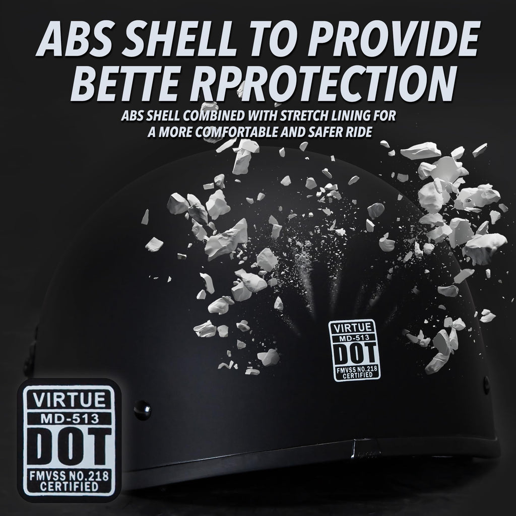 Matte Black Half Helmet XL S782992