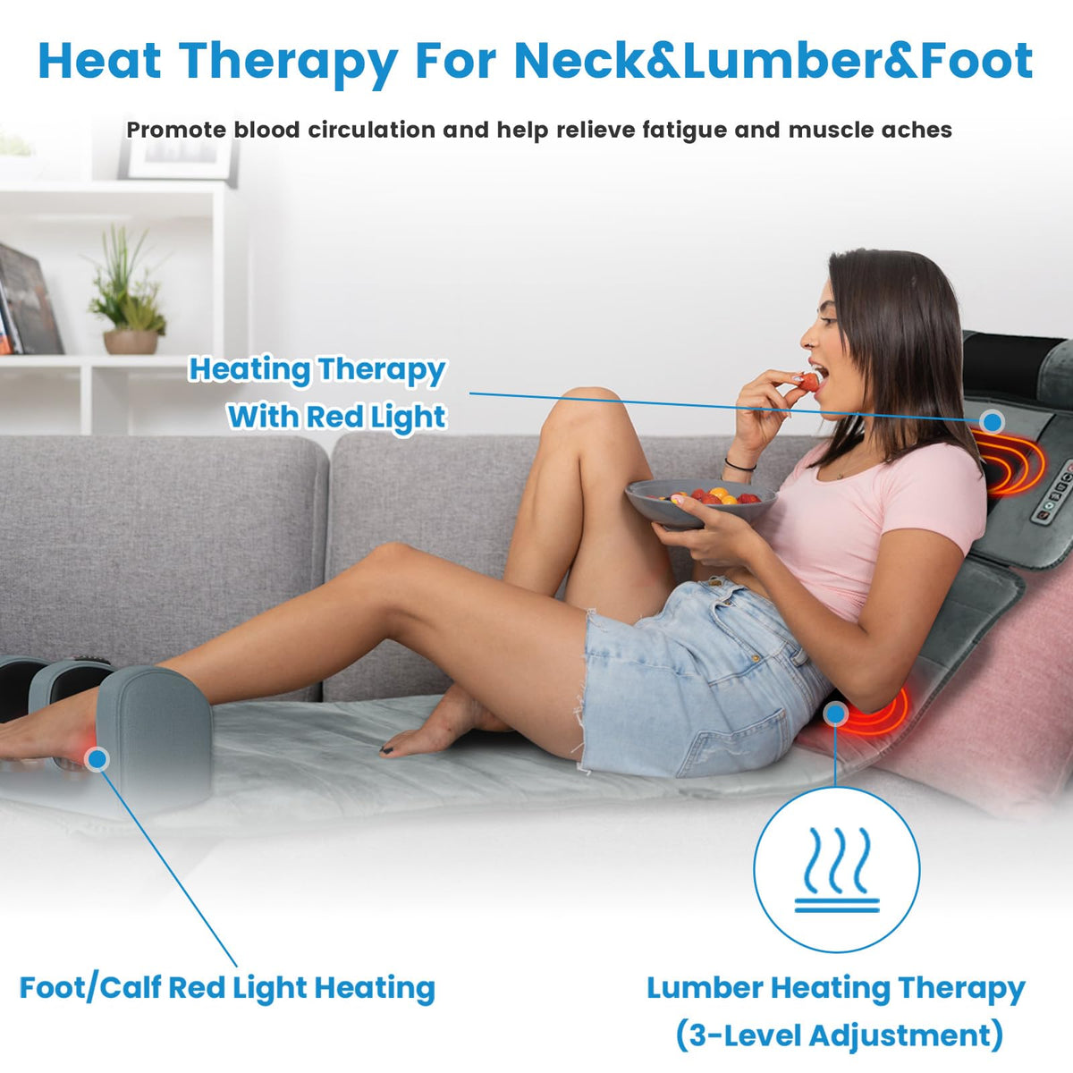 Full Body Massage Mat with Heat U354610