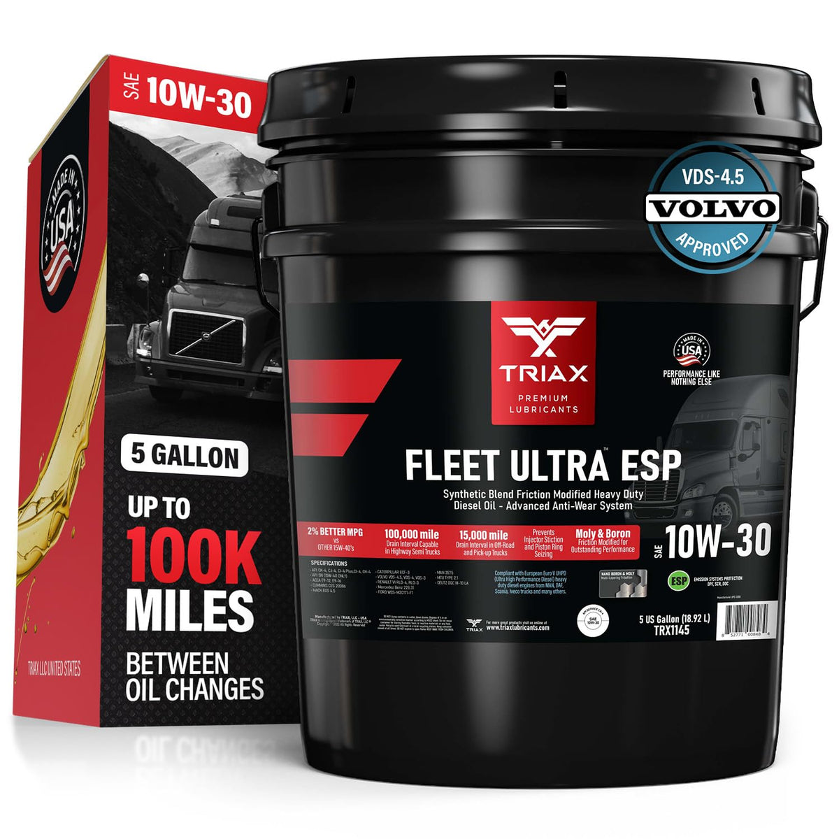 10W-30 Synthetic Blend Heavy Duty Diesel Engine Oil (5 Gallon) G305574