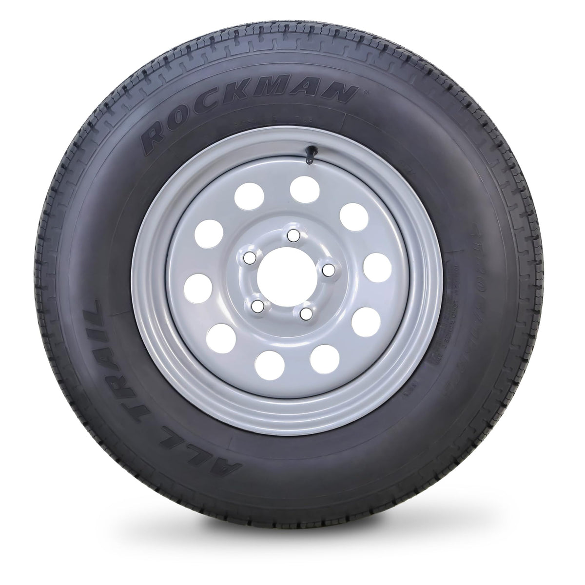 Trailer Tire Wheel ST205/75R15 8PR D 107M 5X4.5" PCD Silver Mod Rim Y7143