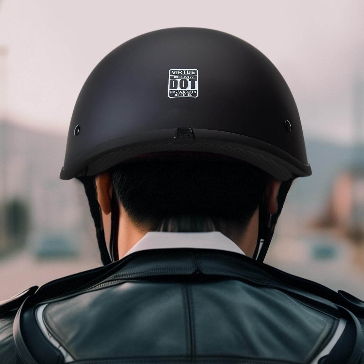 Matte Black Half Helmet XL S782992