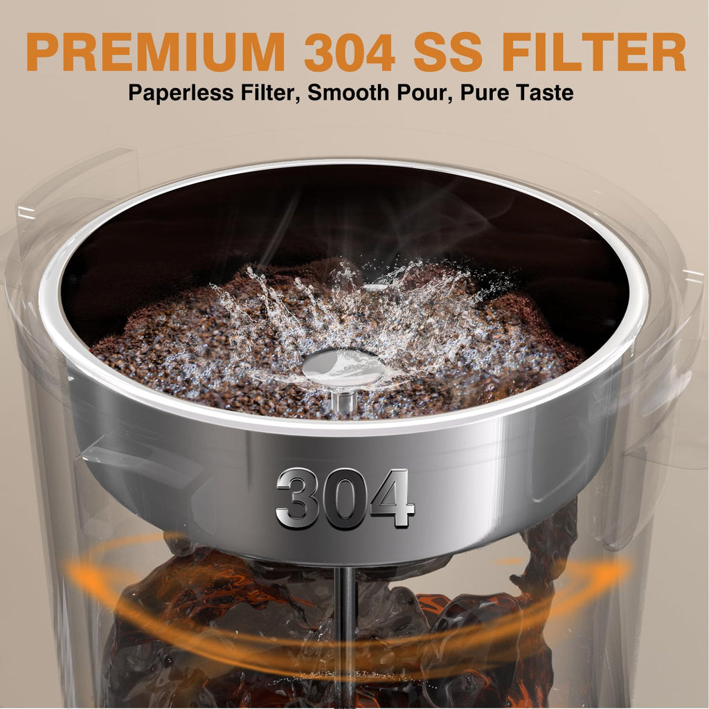 110 Cups Black Stainless Steel Commercial Coffee Urn K222