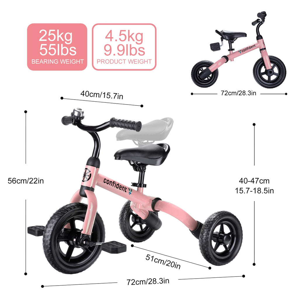 3 in 1 Folding Kids Tricycle O92669