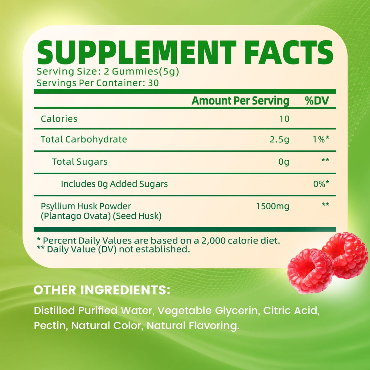 1500mg Psyllium Husk Gummies U768565