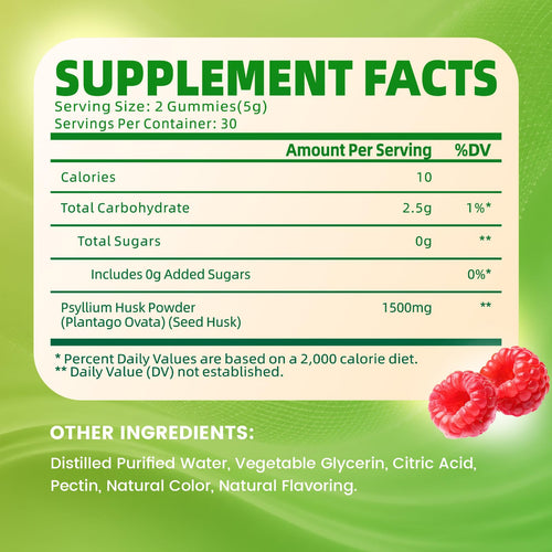 1500mg Psyllium Husk Gummies U768565
