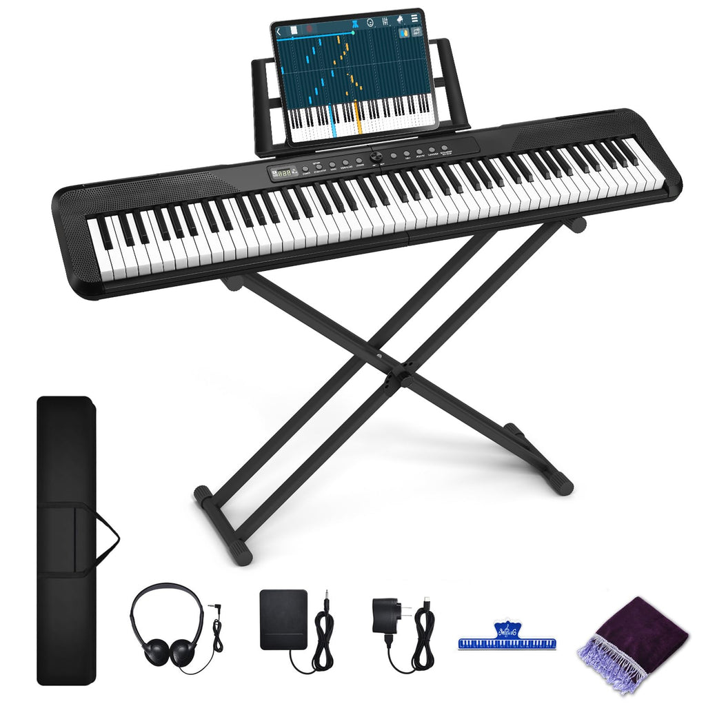 88 Key Semi Weighted Digital Piano with Stand B573