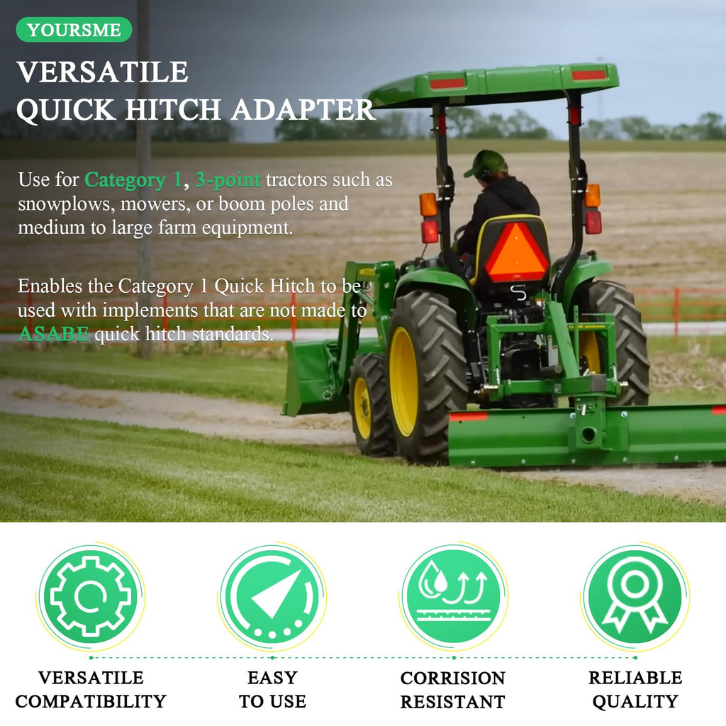 Quick Hitch Adapter with Adapter Sleeve Category 1 M1356