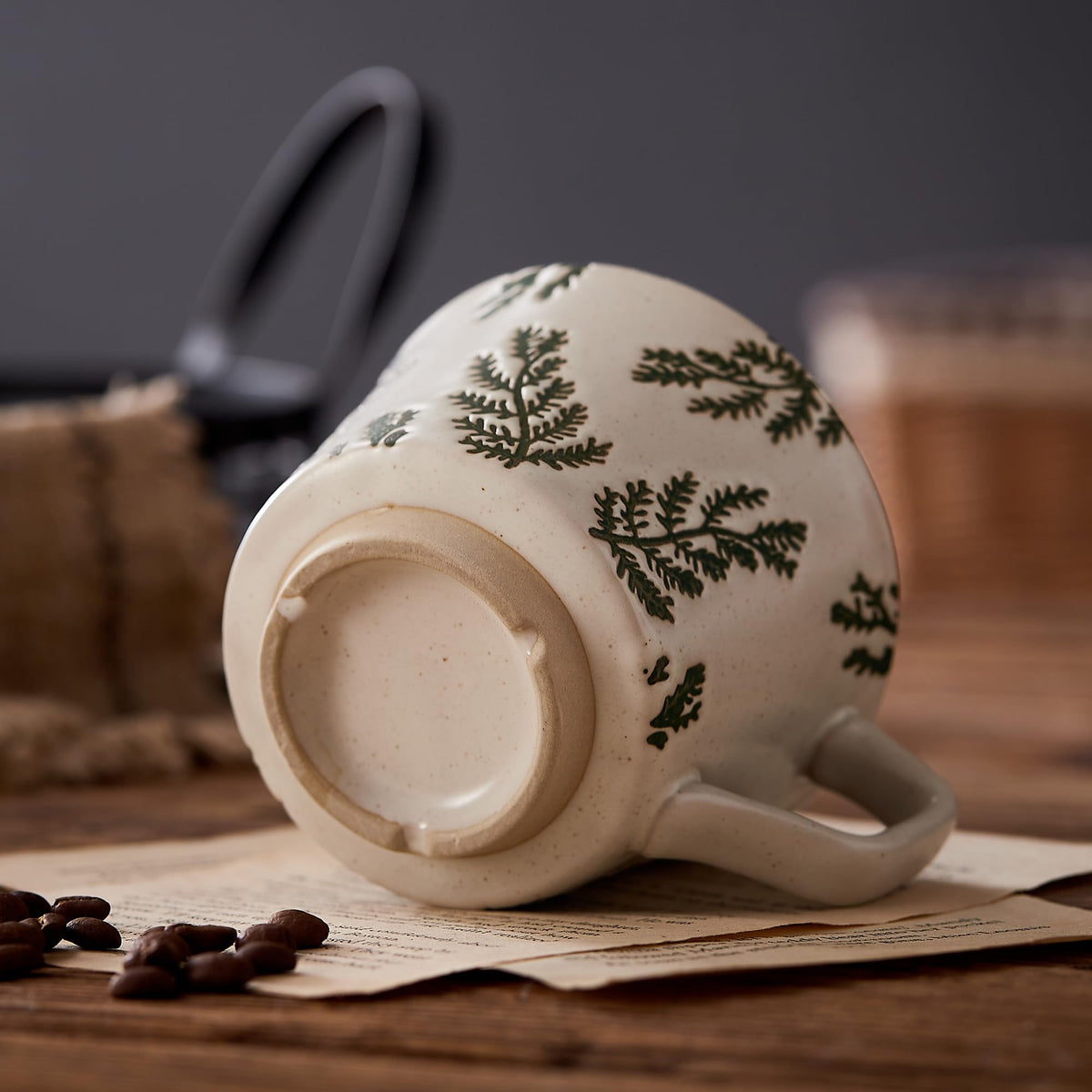 12 oz Ceramic Coffee Mug Set of 4 G725