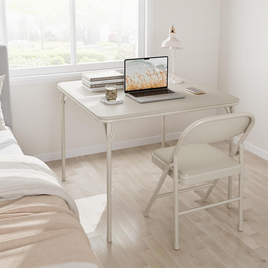 Beige Folding Card Table W970669
