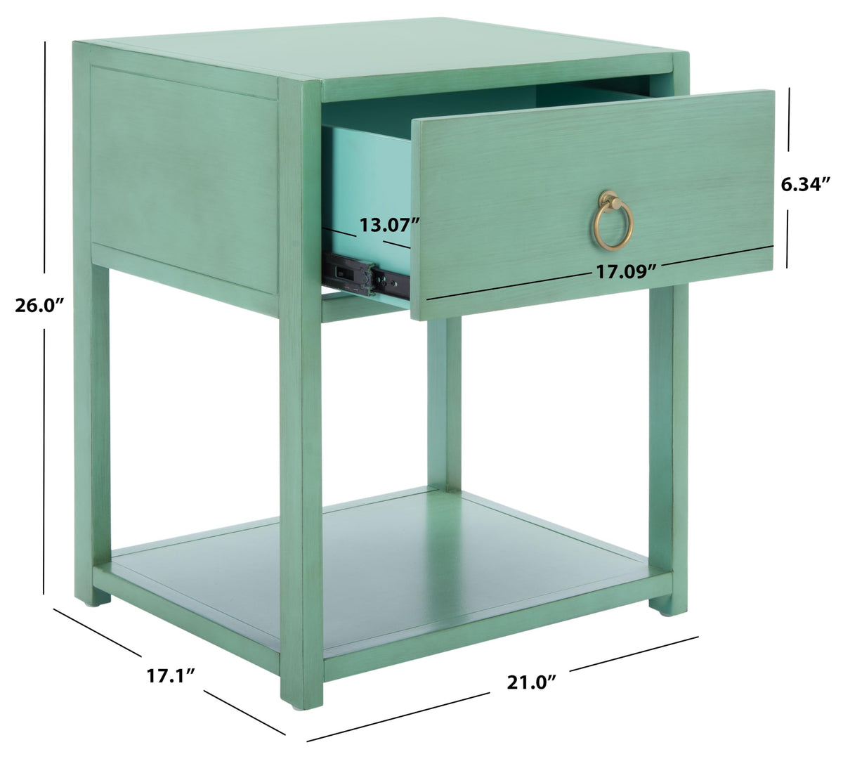 1 Drawer Wood Night Stand W105700