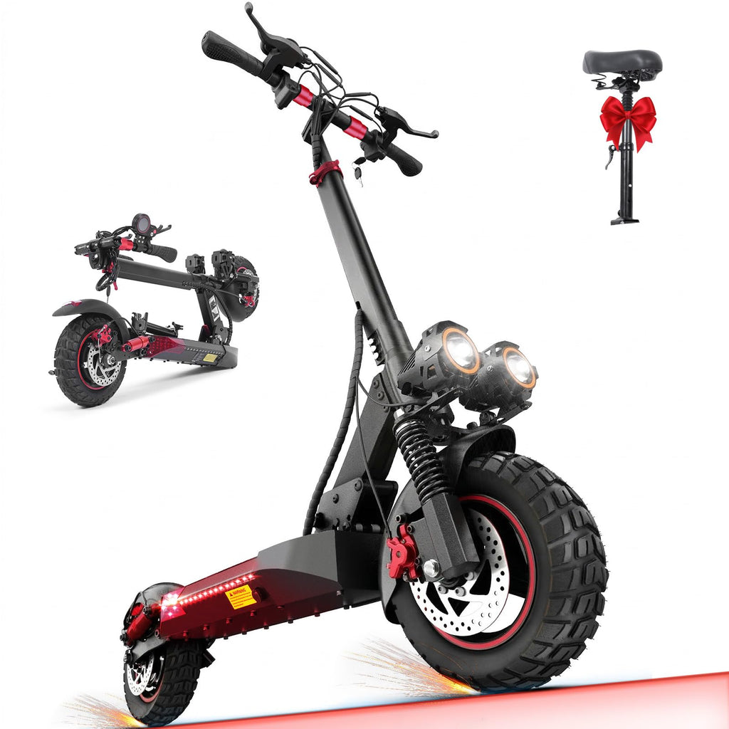 Electric Scooter with Seat, 1200W Motor, 28 MPH Top Speed W658155