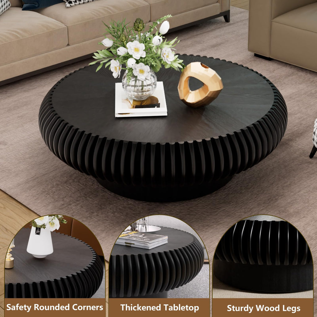 Black Round Coffee Table A84515