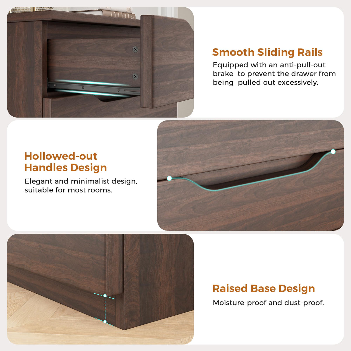 Brown 5 Drawer Dresser U59640