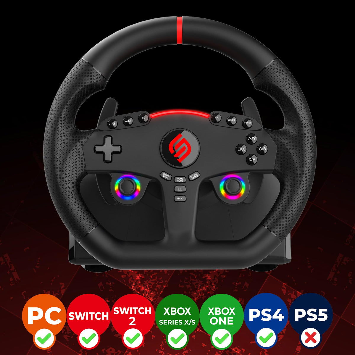 Racing Gaming Steering Wheel D875125