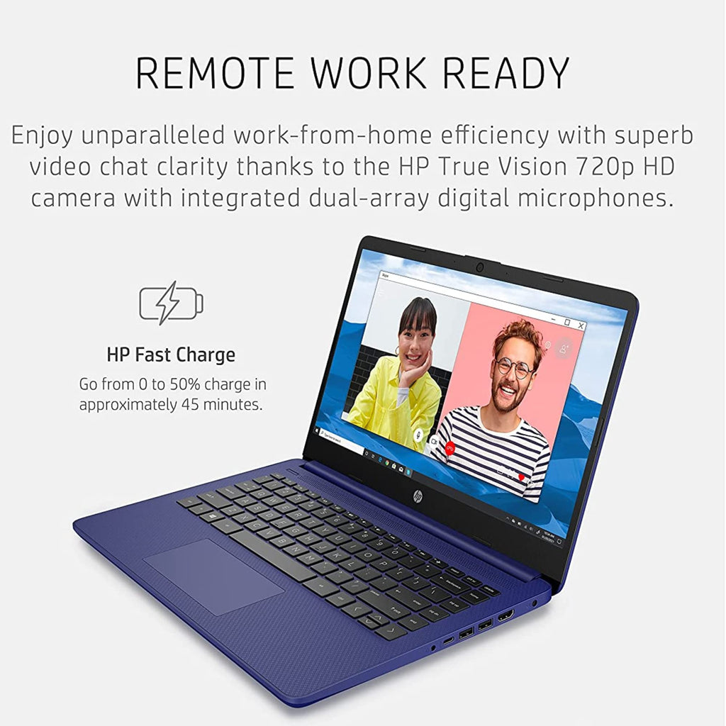 14" HD Laptop, Intel Celeron, 4GB Memory, 64GB eMMC, Blue C6123