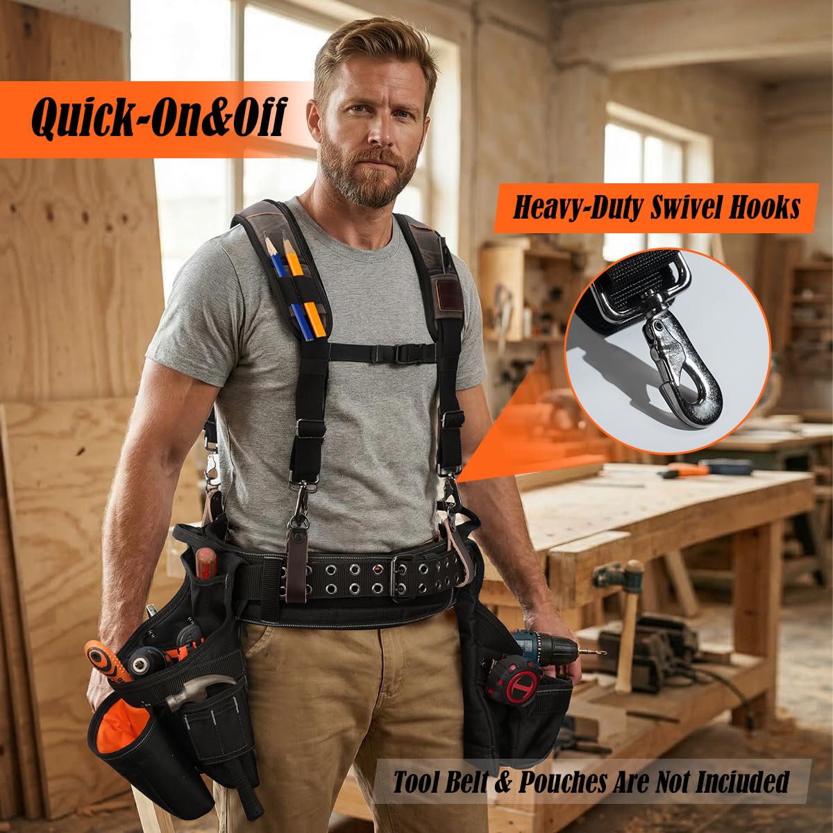 Canvas Tool Belt Suspenders W909