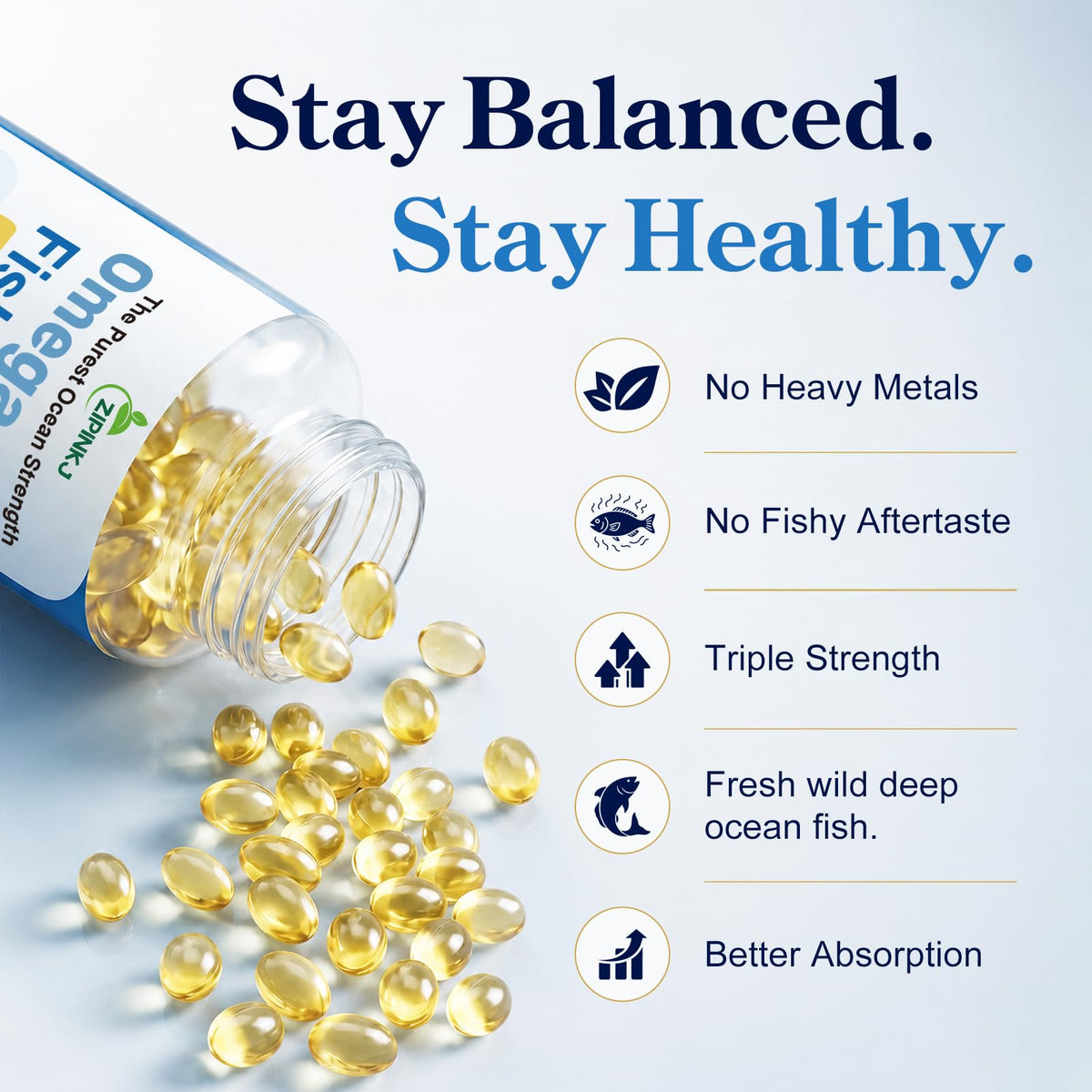 Omega-3 Fish Oil 4200mg Mini Softgels G919