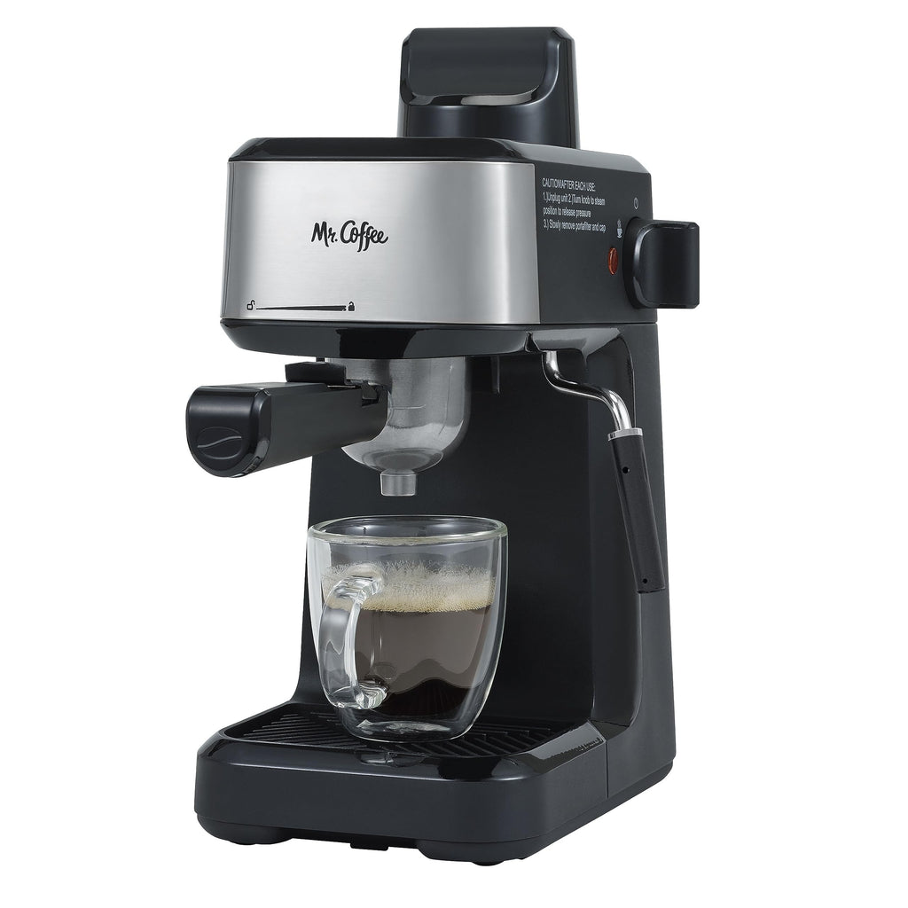 4-Shot Steam Espresso Cappuccino and Latte Maker with Stainless Steel Frothing Pitcher F874659