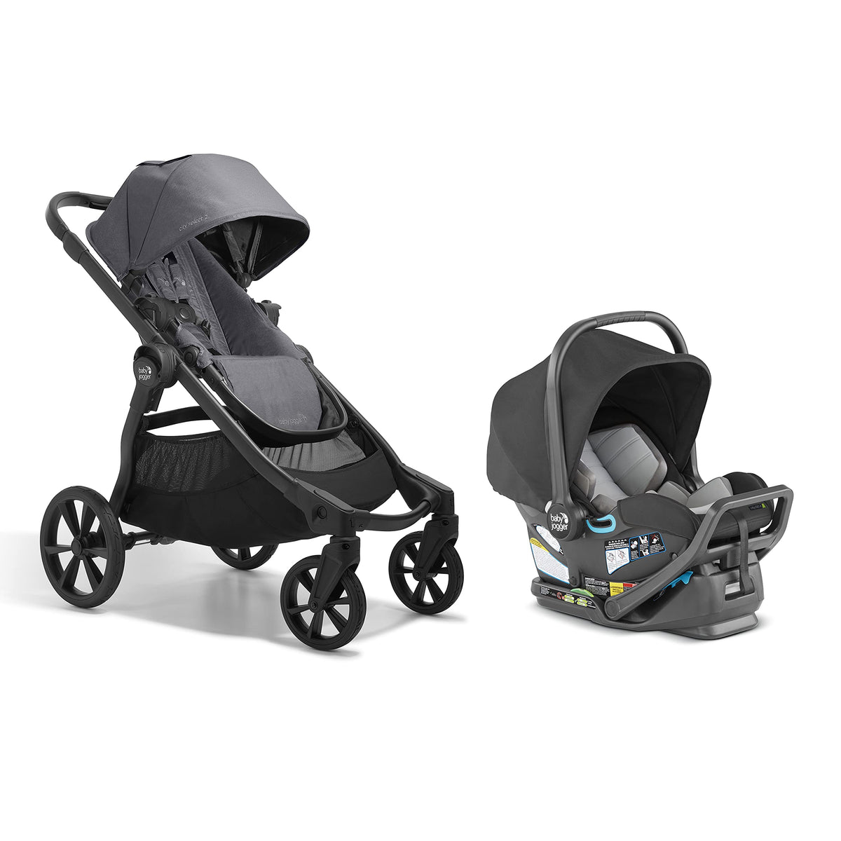 Single-to-Double Modular Travel System with Infant Car Seat E641