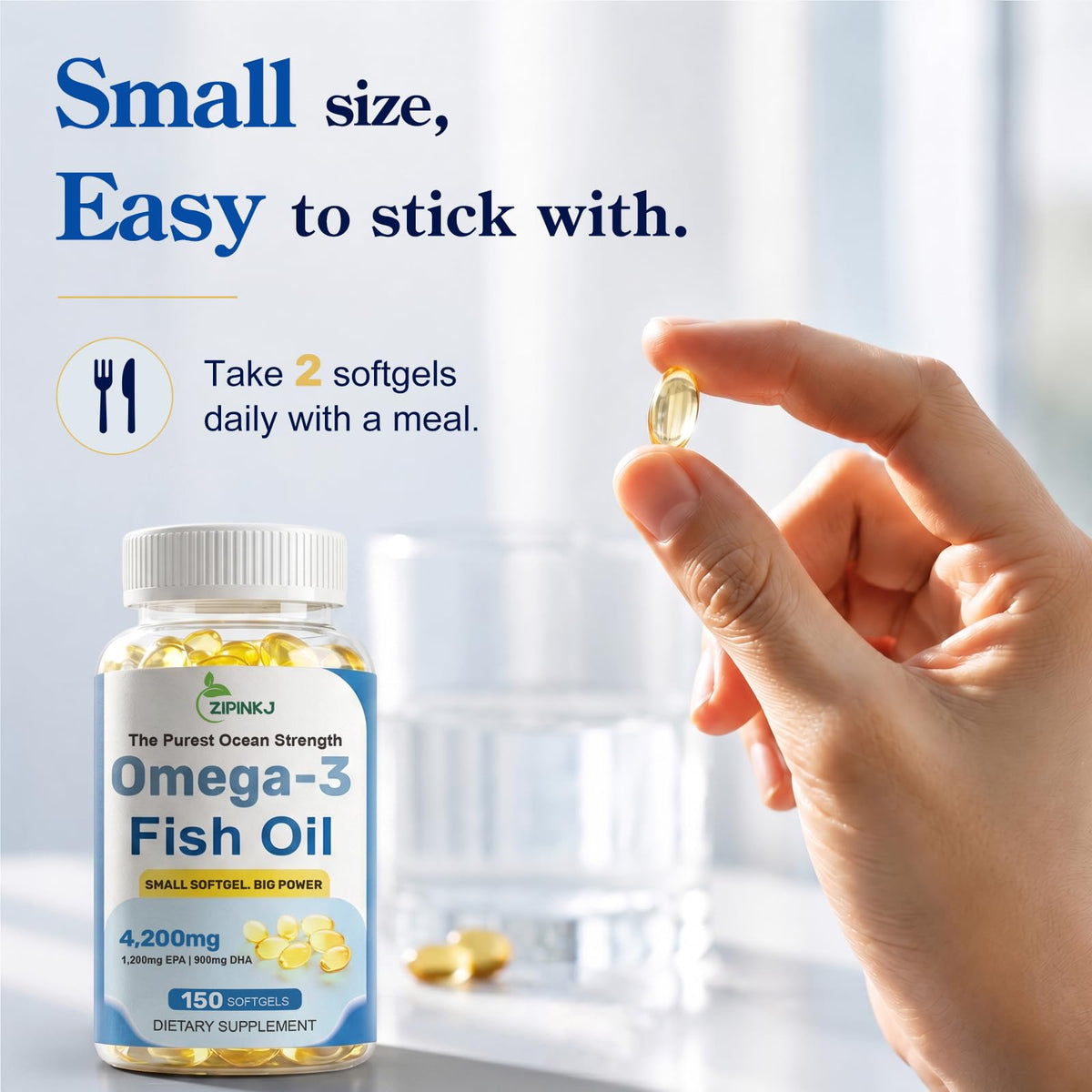 Omega-3 Fish Oil 4200mg Mini Softgels G919