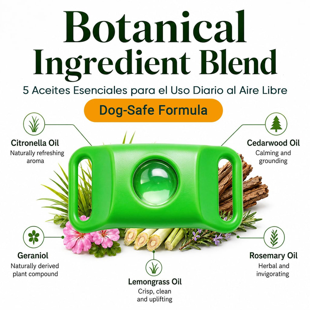 Flea and Tick Prevention Pendant for Dogs with 2 Pendants and 6 Refills Q701