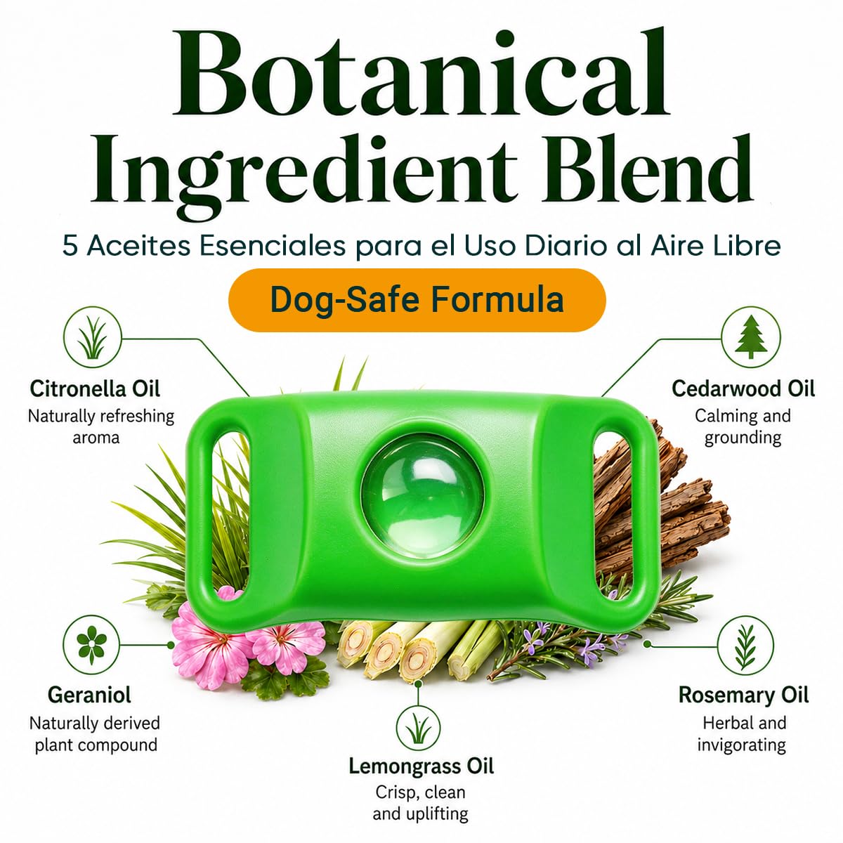 Flea and Tick Prevention Pendant for Dogs with 2 Pendants and 6 Refills Q701
