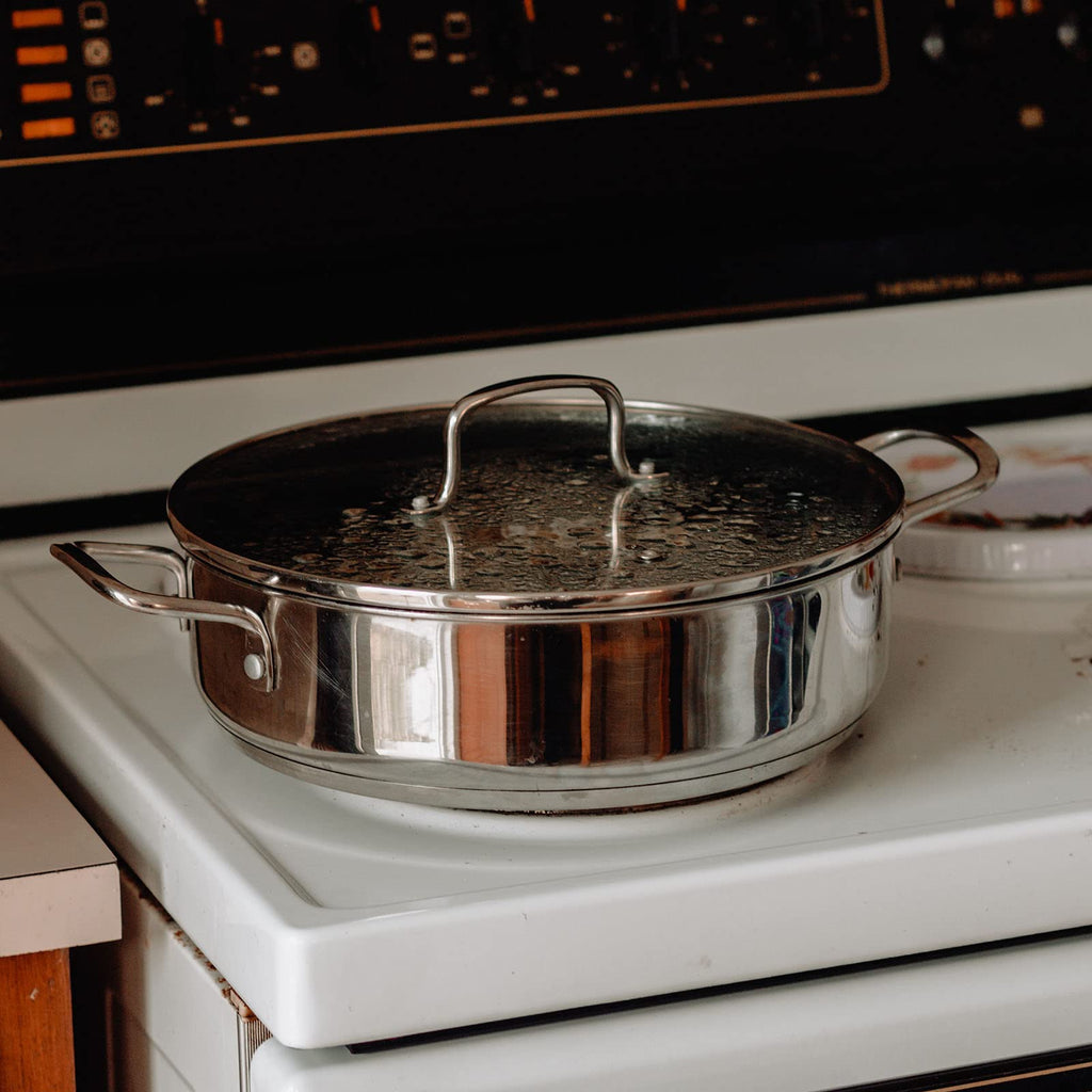 10" Tempered Glass Lid with Steam Vent Hole P669684