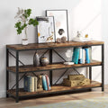55 Inches 3 Tiers Console Table with Storage Shelves T5845