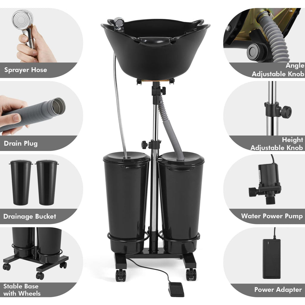 Portable Hair Washing Basin with Electric Pump M961