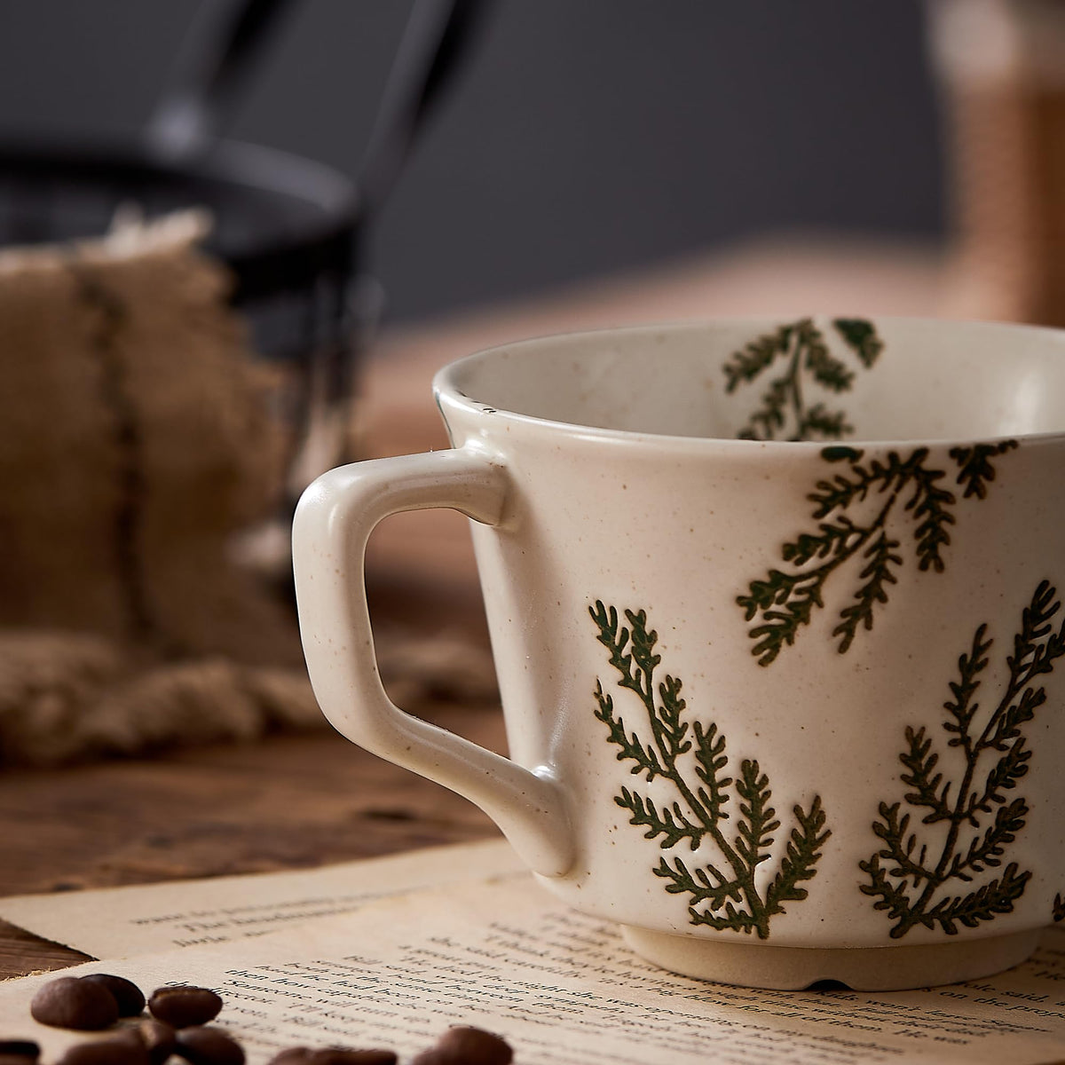 12 oz Ceramic Coffee Mug Set of 4 G725