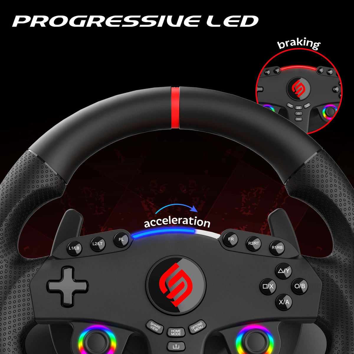 Racing Gaming Steering Wheel D875125