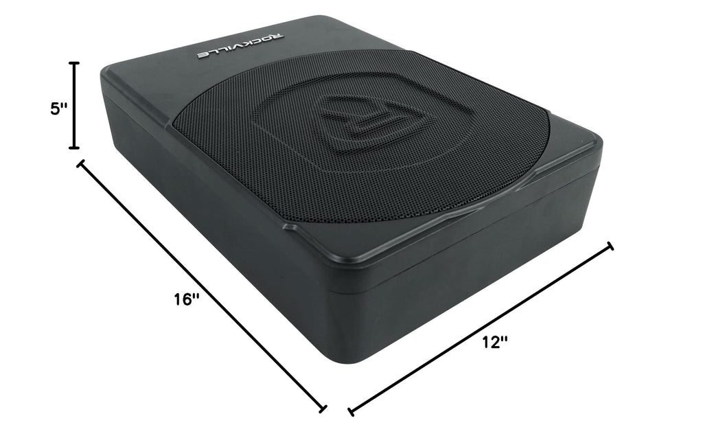 10" Powered Under-Seat Subwoofer with Amp Wiring Kit H45253